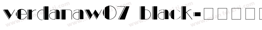 verdanaw07 black字体转换
